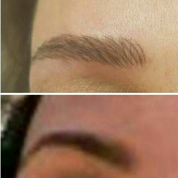 هاشور ابرو به روش فیبروز