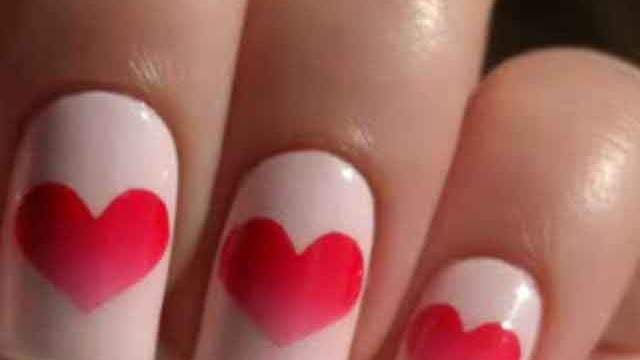 How To: Heart-shaped Nail Design