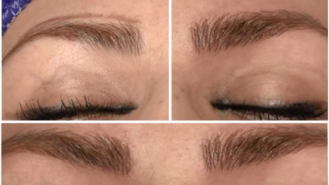 Training Eyebrows Hachure With Micropigmentation