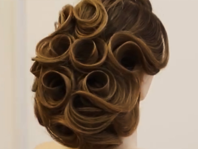 How To: Chignon Up-Do With Flowers